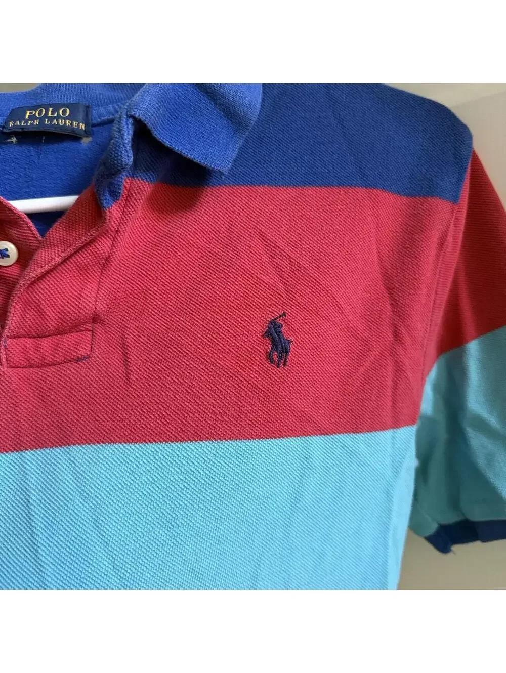 Polo Ralph Lauren Rainbow Colorblock Polo 🌈